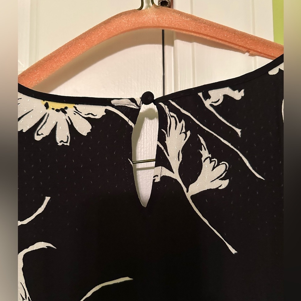 NWT Talbots Black Vintage Style Daisy Fit and Flare Dress Size 6 - Picture 10 of 13